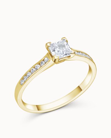 Marianne Naturlig Diamanthalskæde 18K Gultguld Naturlig Diamant 0.50 Carat - smykker fra Vanbruun