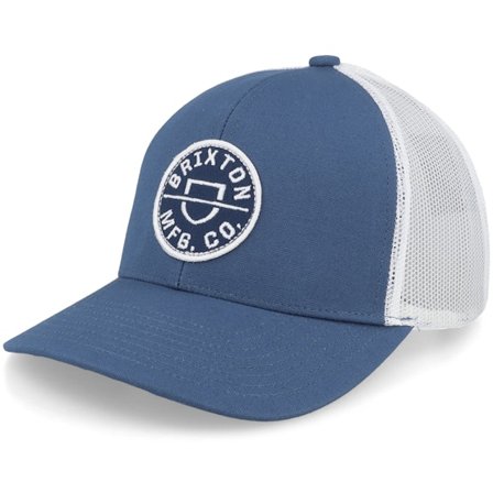Brixton - Modrá trucker Kšiltovka - Crest X Mesh Joe Blue/White Trucker @ Hatstore