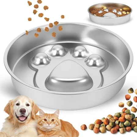 Anti-tukehtumisastia koirille ja kissoille, Anti-tukehtumis koiranruokakulho, 22*22*4cm, Koiran kulho, Koiranruoka, Kissanruokakulho, Hidas 