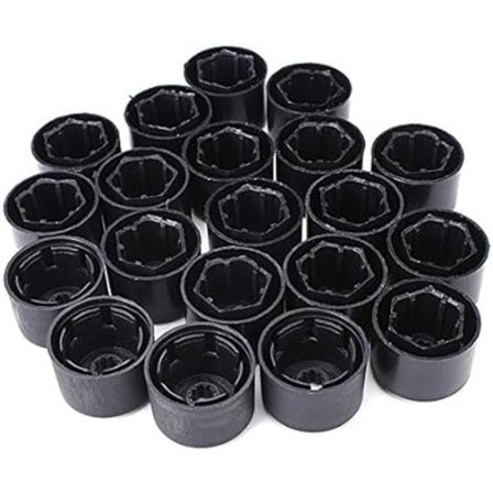 20 Hjulmutter Bolt Dekselhette 17mm Kompatibel med VW Golf Mk4 Pass