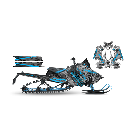SweTown Dekalkit Elys-850-Pro-Blue - Polaris Axys 850 Pro RMK 163 2019-2021