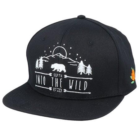 SQRTN - Negro snapback Gorra - Into The Wild Black Snapback @ Hatstore