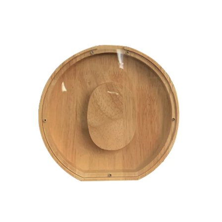 26 Bokstav Trä Spargris med Namnklistermärke Personlig Klar Glas Pengabox för Barn Present Heminredning~08383