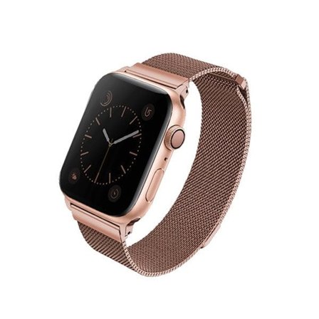 Uniq Dante rustfri stålrem til Apple ur 1/2/3/4/5/6/7/8/SE/SE2 38/40/41mm - Rose Gold