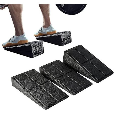 Justerbar Squat Wedge Block Sklisikker Squat Rampe Markløft Wedge Leggstrekker Skråbrett for Squat og Markløft