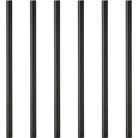 Lyngby glas Sugerør 14,5 cm 6 stk' - 'Svart