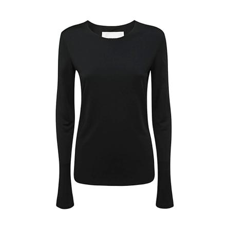 Jil Sander Long Sleeve Tops Sort, Dame