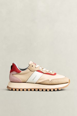 GANT Damen Caffay Sneaker aus Veloursleder und Nylon (39) Beige