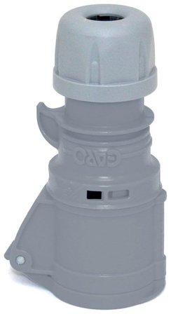 Garo S 216-3 Q Skjøtekontakt IP44, 3-polet, 16 A, Quick Grå, 3 h, Stikkontakter & kabler