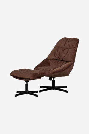 WOOOD - Snurrbar Fåtölj Yaro - Brun - Fåtöljer - Från Homeroom