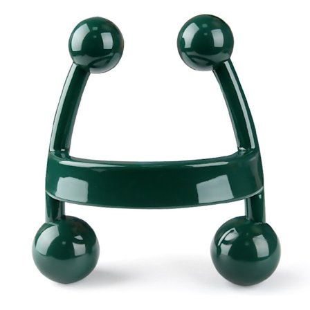 Grön handhållen massageapparat för djup vävnadsmuskelavslappning