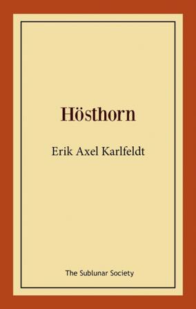 Hösthorn - Bok av Erik Axel Karlfeldt - Häfte