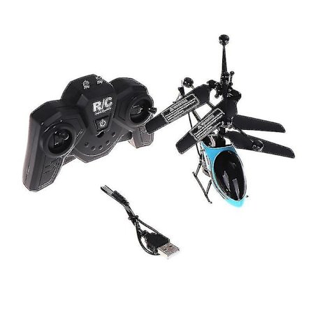 USB-laddning med ljus Rc Helikopter, Mini Rc Drone med Gyro Krockbeständig Rc Leksaker för Pojkbarn Present