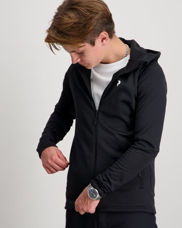 Peak Performance Jr Rider Essentials Zip Musta Hupparit/Hoodie Pojat - Kids Brand Store