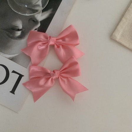 6st Bow Hårklämmor Bowknot Hårspännen ROSA