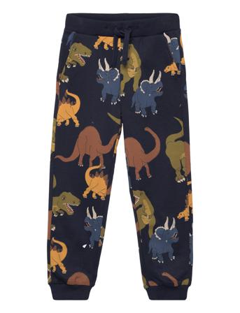 Trousers Aop Dinomania Sweatpants Mjukisbyxor Blå Lindex