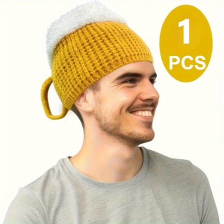 Ølkrus Hue Strækbar Vinterstrik Hue Legende Humle Design