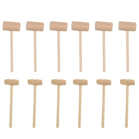 12 kpl Lasten Lelut Vasarat Mini Nuijat Pienet Puuvasara Lelut Lapsille