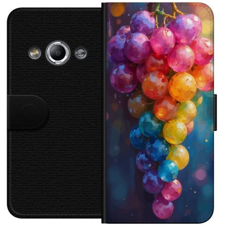 Kompatibel Tegnebogsetui til Samsung Galaxy Xcover 3 Farverige Drømmelignende Drue i Kunstnerisk Stil