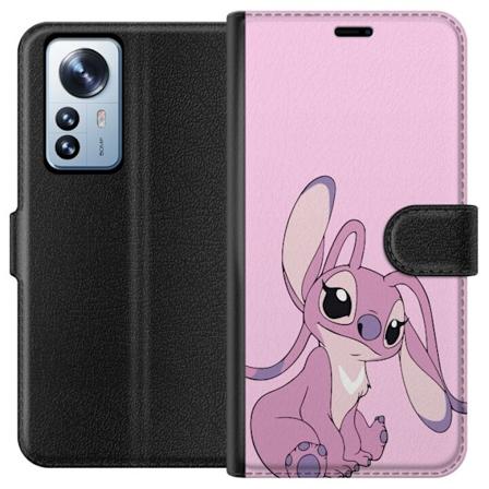 Xiaomi 12 Pro Lommeboketui Stitch rosa