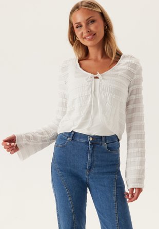 Pieces Pcanine Ls Tie Top Vaatteet