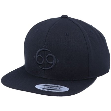 Astrology - Svart snapback Keps - Cancer 3D Black Snapback @ Hatstore