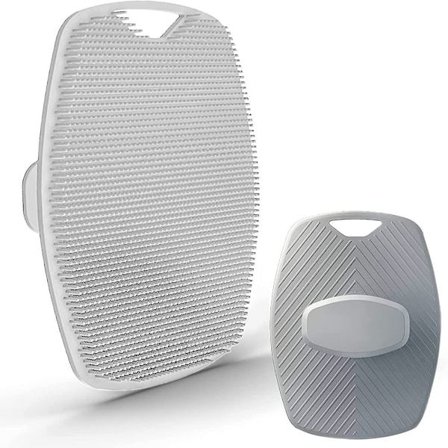 Silikone Body Scrubber Shower Scrubber GRÅ GRÅ