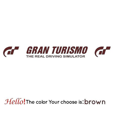 Muodin tuulilasi Gran Turismo -auton tarrat Voiture Fashion vinyylitarra auton koristeelliset tarvikkeet musta/valkoinen vinyylitarra