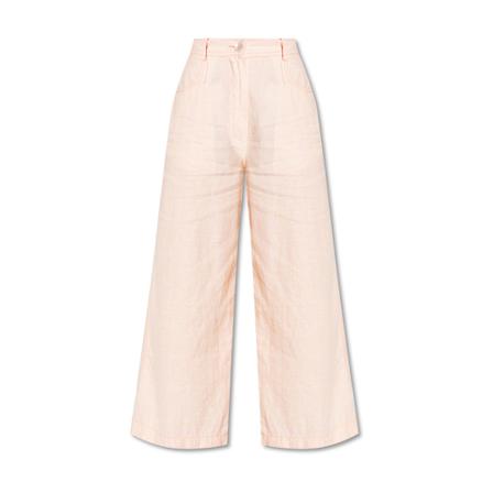 Forte Forte, Relaxed-fitting trousers Roze, Dames, Maat:M,linnen