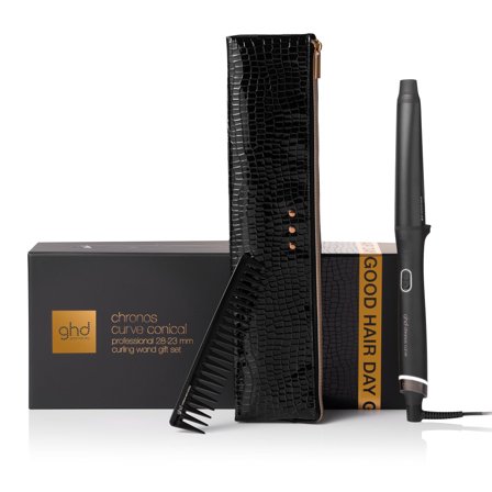GHD Arricciacapelli chronos curve conical Gift Set - professionale + detangling comb 1pz - Cofanetti per Capelli