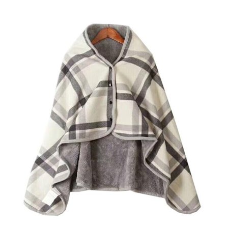 Japansk värmande fleece varm sjal filt 100x140cm flanell soffa bl