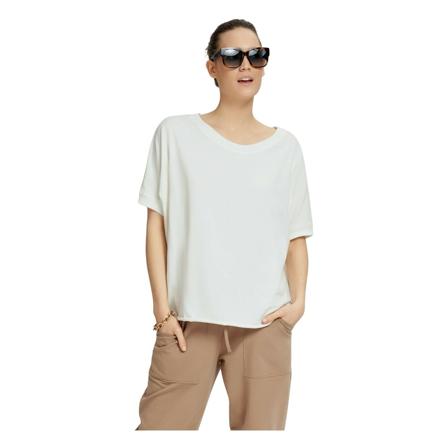 by Insomnia, Bluzka z krótkim rękawem Sierra Blouse Biały, Kobieta, Rozmiar: L