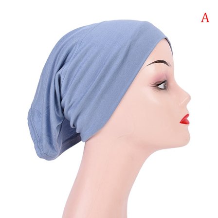 Mjuk Modal Muslim Stretch Turban Cap Inre Hijab Kepsar Islamiska J
