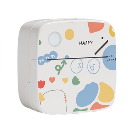 Graffiti printer kan indsætte forkerte spørgsmålsfotos, grænseoverskridende printer labelprinter + 5 ruller selvklæbende trykpapir