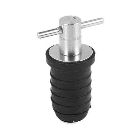 Marine Båt Dreneringsplugg T-Håndtak Skrue Justerbar Gummi Dekksdreneringsplugg