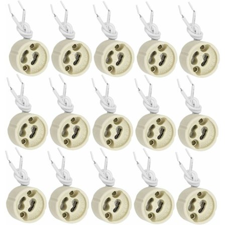 20 stk. GU10 lampeholder GU10 fatning keramisk sokkel 2A 250V med