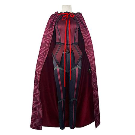 Wanda Vision Maximoff Scarlet Witch Cosplay Kostym Halloween Fancy Set Kvinnor S