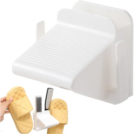 Slippers Holder - Vægmonteret Slippers Organizer til Brusebad | Vægmonteret Skoopbevaring til Soveværelse, Entre og Andre Rum