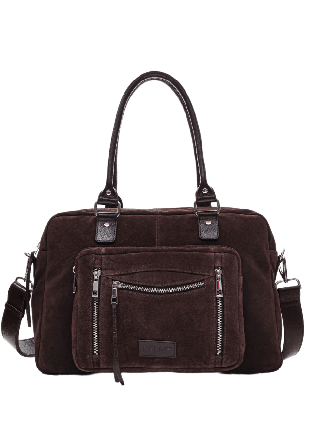 Nunoo Mille Suede Chocolate Handväskor Dam Brun Maxi