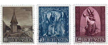 Liechtenstein 1957 - MICHEL 362-364 - Stemplet