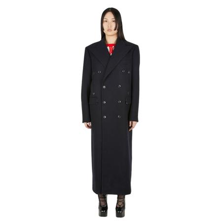 Vivienne Westwood Kappa svart, Dam Ullkappor, Dam, Storlek: S