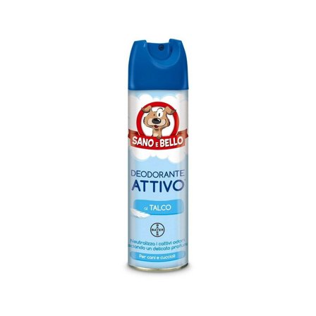 Sano e Bello Deodorante Attivo Talco Per Cani 250ml