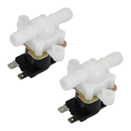 2x 12v Trykløs Vandudløser Solenoidventil 12mm, 3/8 Tommer