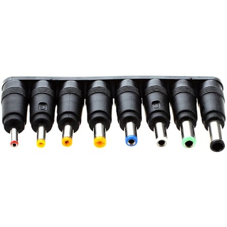 8 sæt Universal DC strømstik konverter