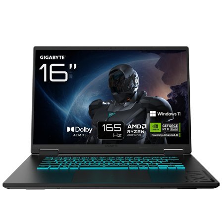 Gigabyte GAMING A16 3THK3DE894SH laptop AMD Ryzen 7 260 40,6 cm (16) WUXGA 16 GB DDR5-SDRAM 1 TB SSD NVIDIA GeForce RTX 5050 Wi-Fi 6E (802.11ax)