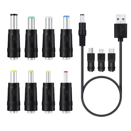 Type C Micro USB -latausjohto matkapuhelimen tuulettimelle, kaiuttimelle, reitittimelle, LED-lampulle, USB-5.5x2.1mm 3.5mm 4.0mm 4.8mm 6.4mm