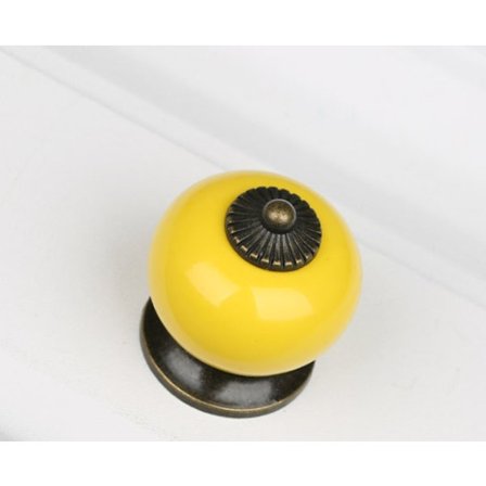 5 stk. (Janue) Runde Keramikknopper til Skab, Skuffe, Skab