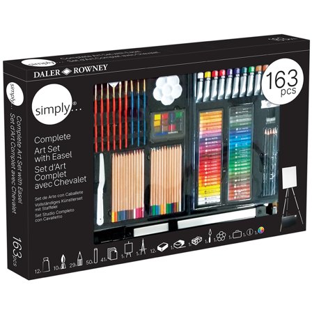Daler-Rowney Simply Art Easel Studio Set 163 delen