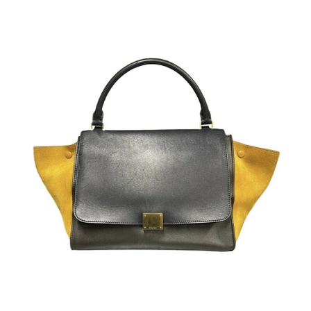 Celine Vintage HandTass , Geel , Dames , Maat: ONE Size Vintage Tassen