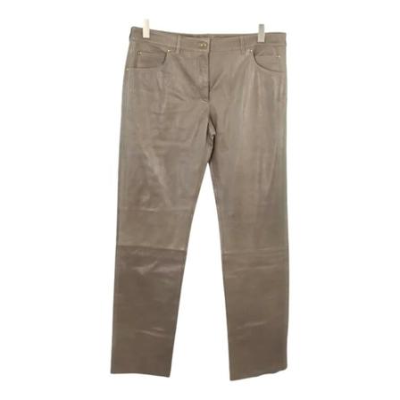 Bally Pre-owned - Vintage Byxor - Grå - Dam - Storlek: L, Dam, Storlek: L
